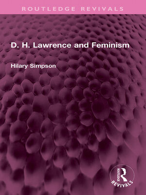 cover image of D. H. Lawrence and Feminism